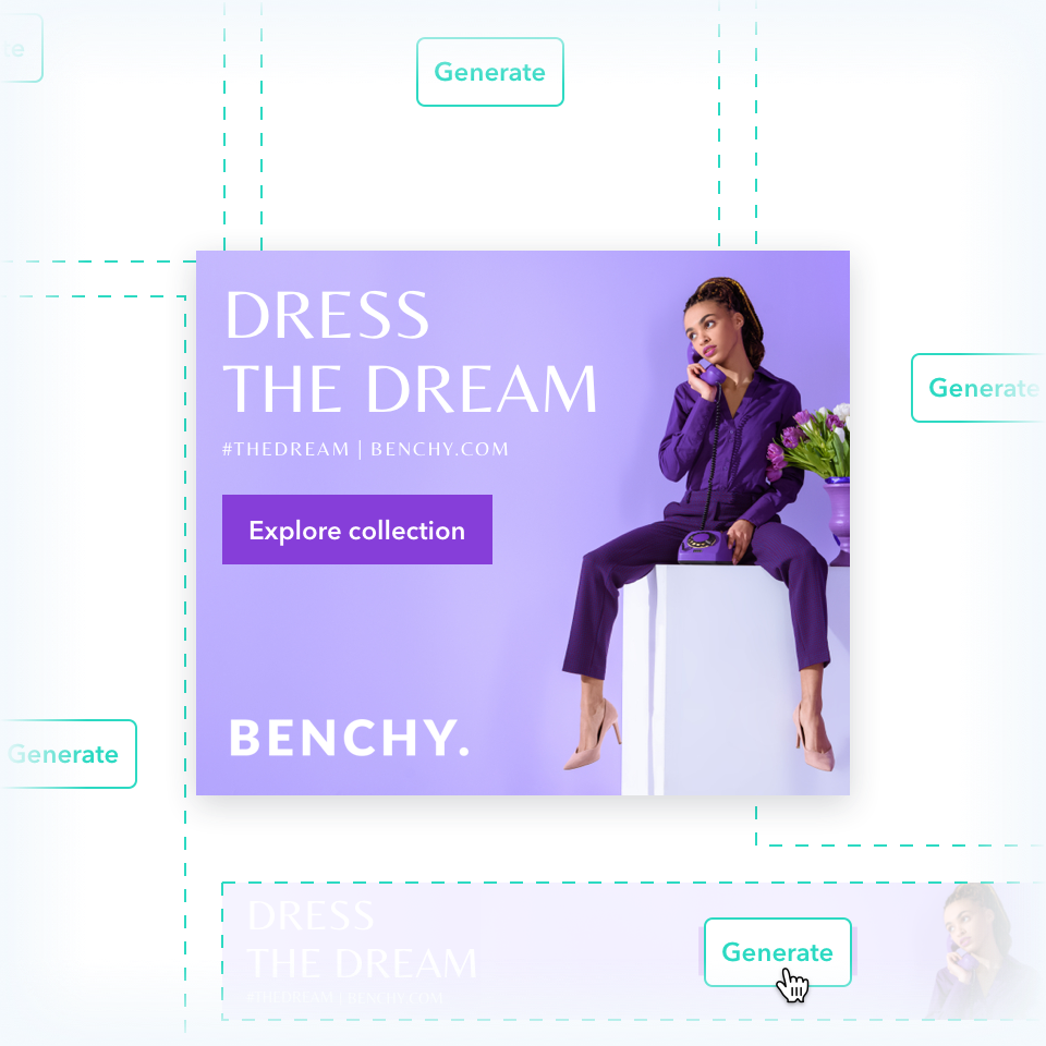 Bannerwise enables to generated any animated HTML5 ad size for display networks with one click
