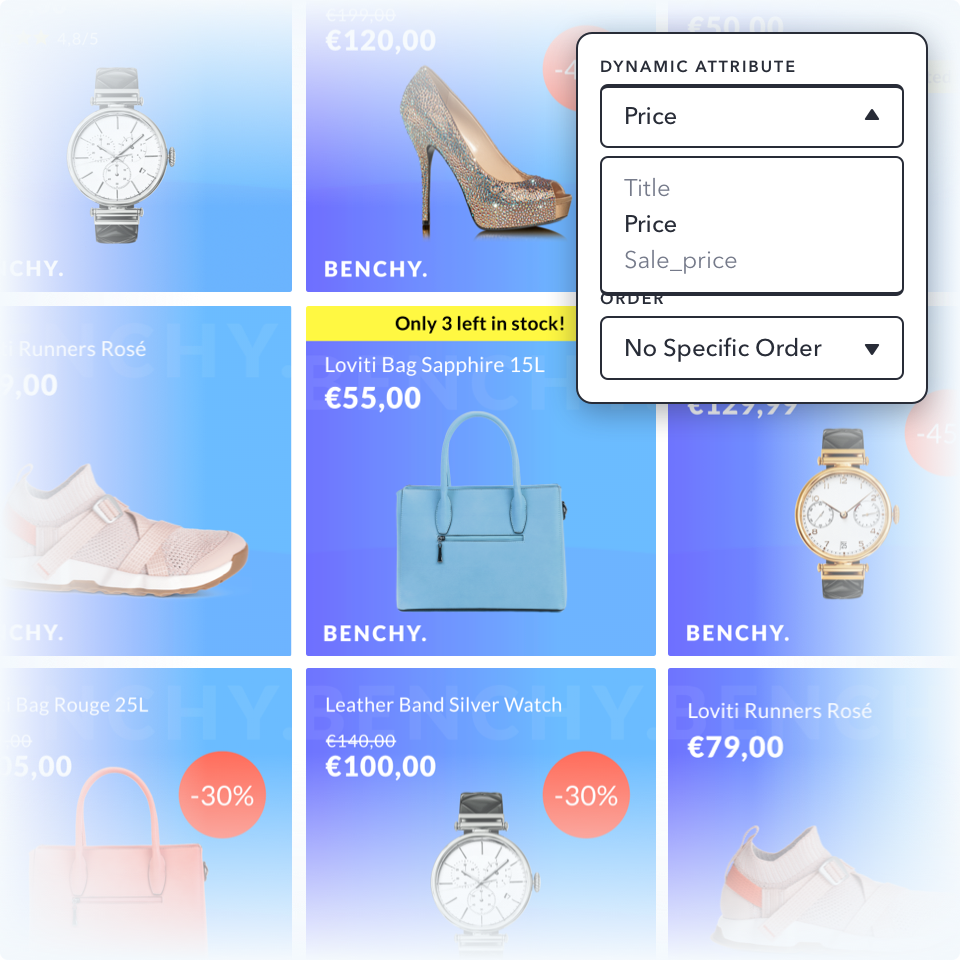 Review all creatives on the dynamic preview page and discover broken attributes or creatives before you go live.