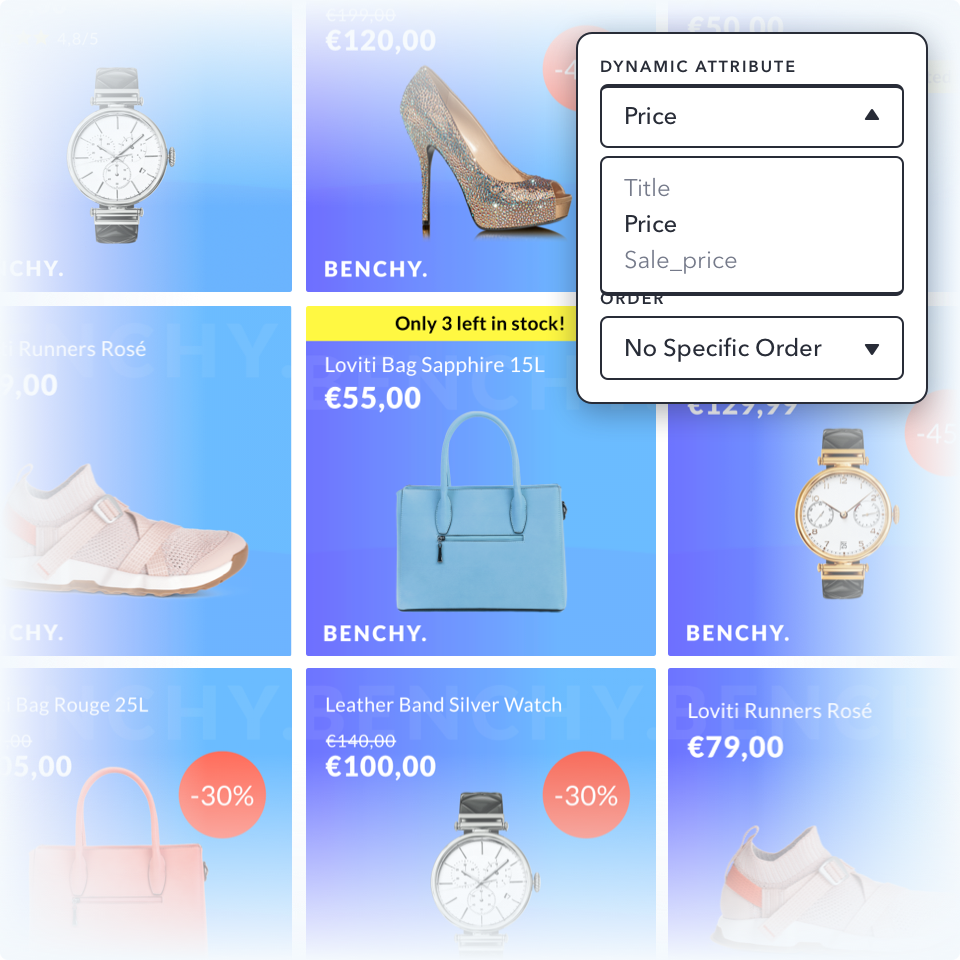 Be sure your design works for every single feed item. Review all ads on the dynamic preview page.