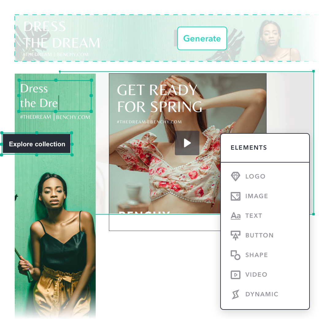 Bannerwise enables you to simplify your ad creation process to get the best creatives