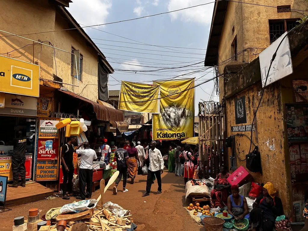 Entrance to Owino Market, Kampala